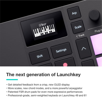 Novation AMS-LAUNCHKEY-61-MK4 Launchkey 61 MK4 MIDI Keyboard