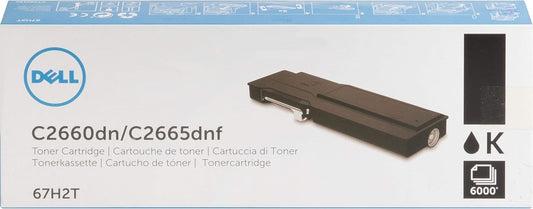 Dell 67H2T Black Toner Cartridge - High Yield Laser Printer