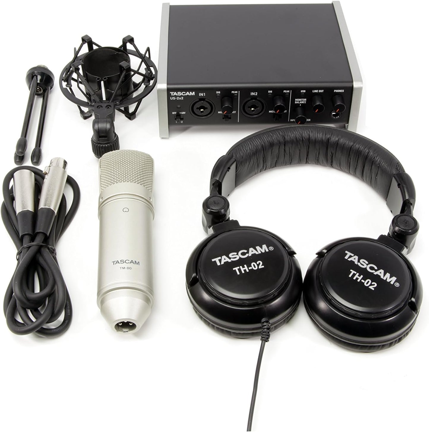Tascam TASCAM TRACKPACK 2x2 Recording Studio Package