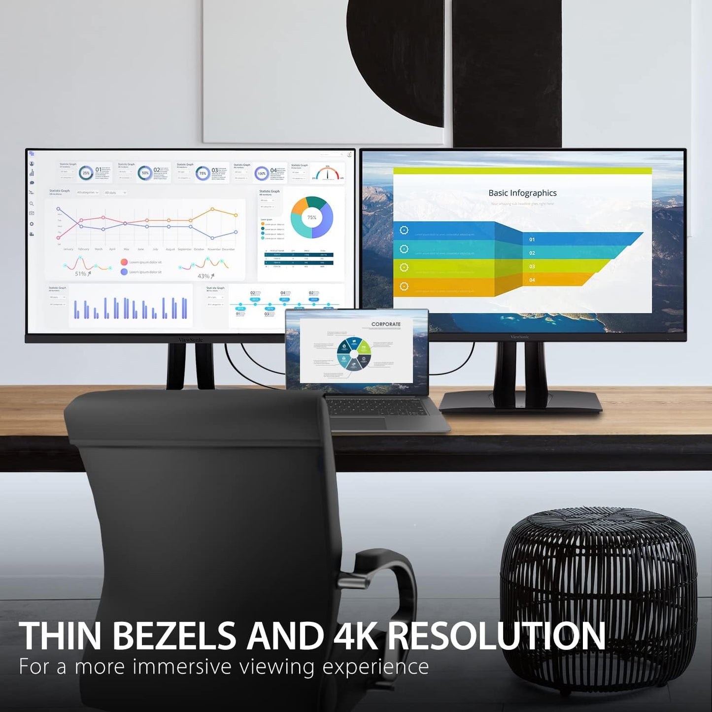 ViewSonic VP3256-4K 32-Inch UHD IPS Monitor