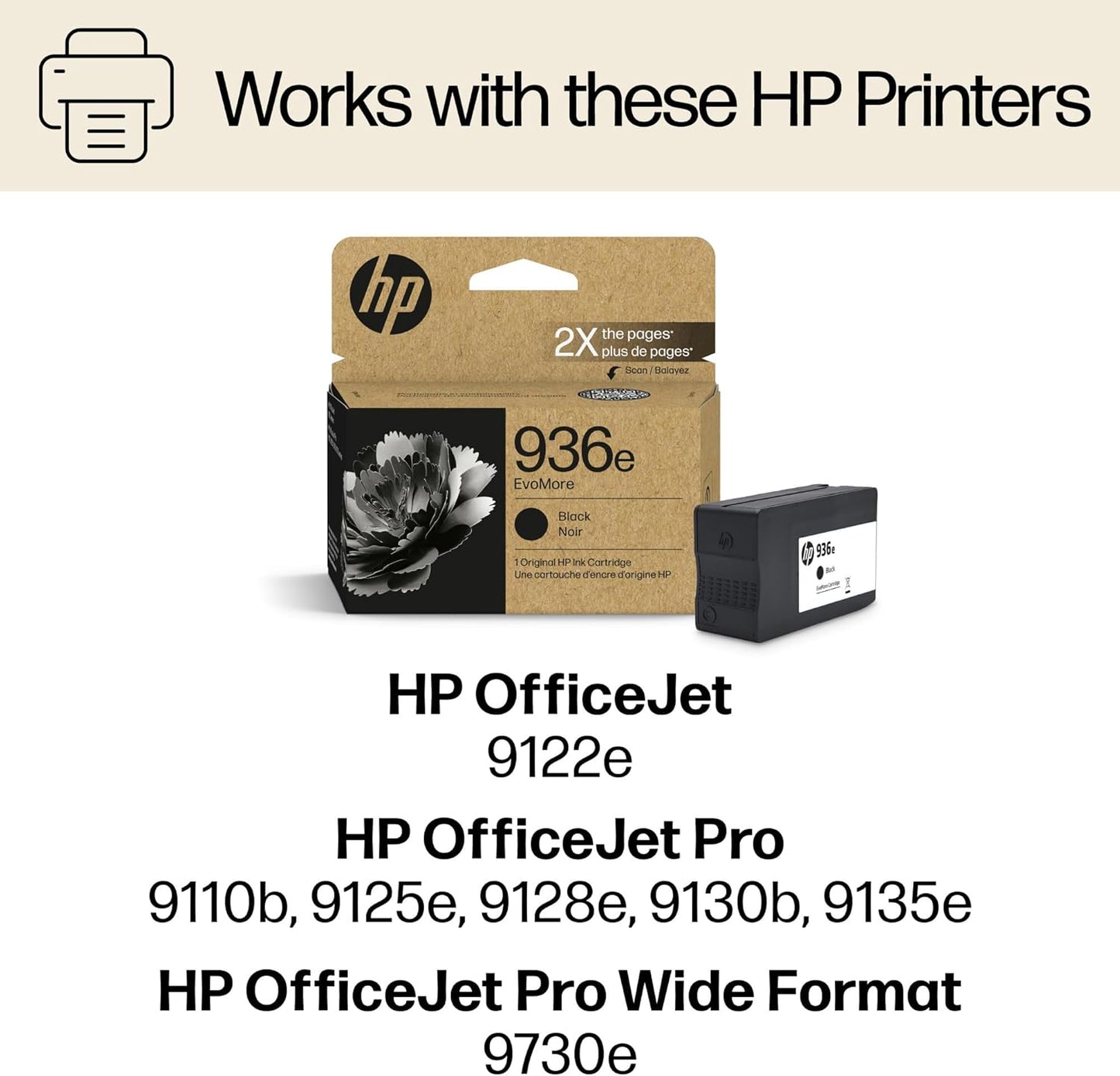 HP 4S6V6LN 936e Black Ink Cartridge