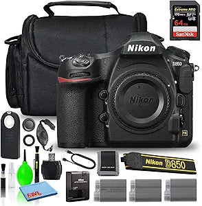 Nikon D850 45.7MP DSLR Camera Body Bundle