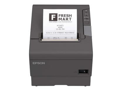Epson C31CA85656 Thermal Receipt Printer: Ethernet USB, Dark Gray