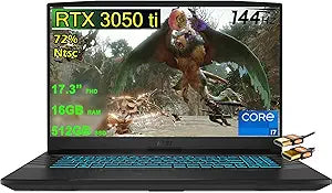 MSI Crosshair 17 i7 RTX 3050 Ti Gaming Laptop