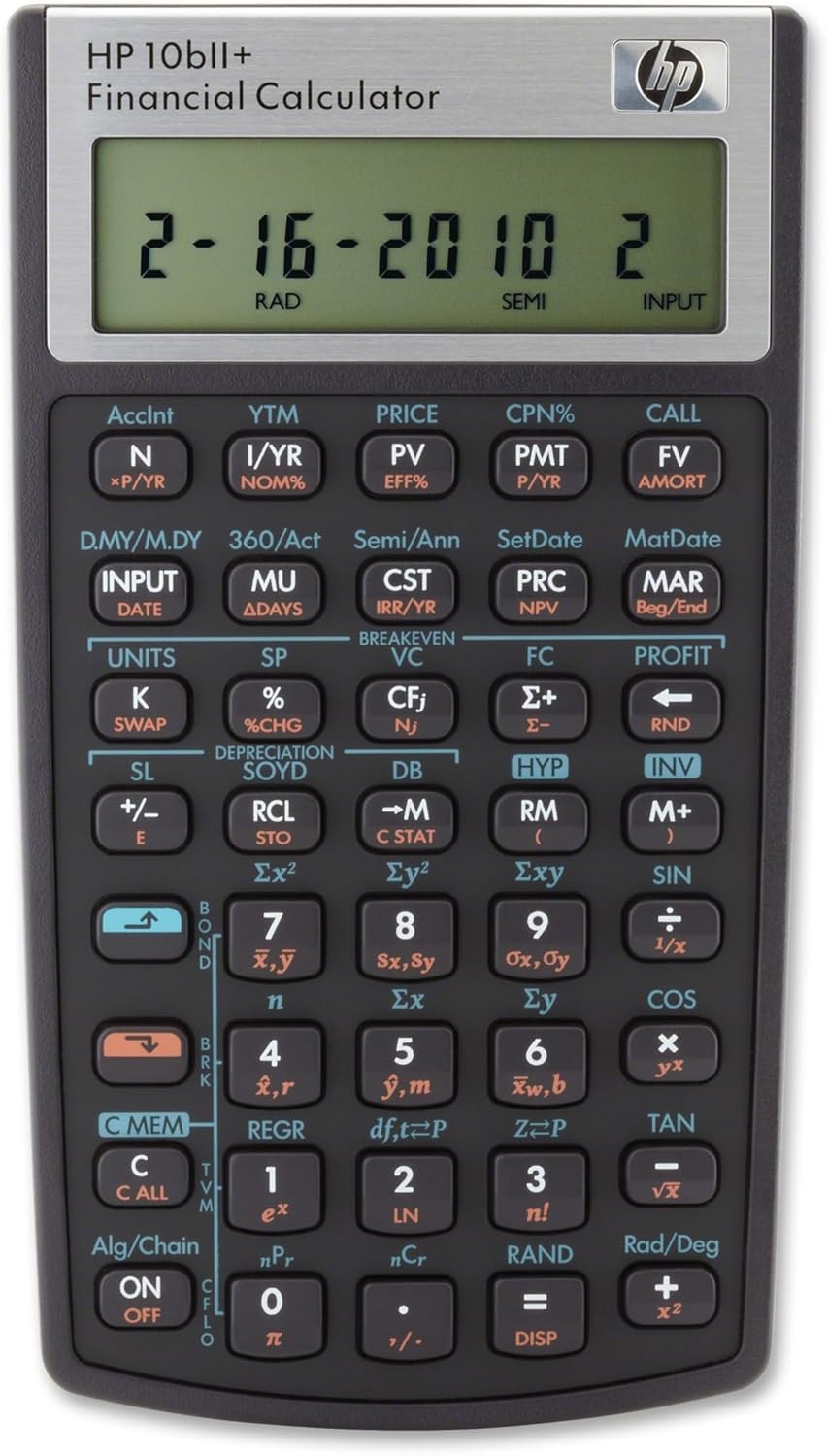 HP B17 10bII+ Financial Calculator