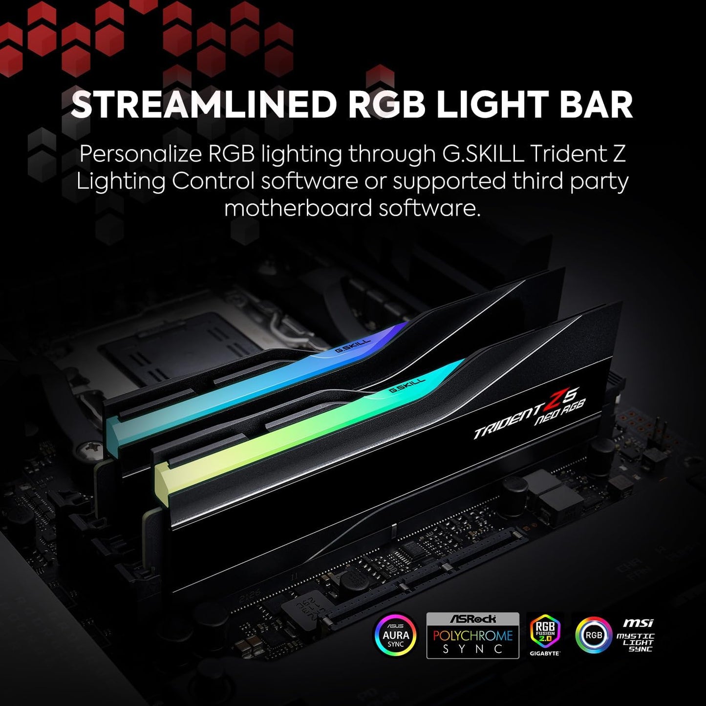 G.Skill F5-6000J3038F16GX2-TZ5NR Trident Z5 Neo RGB 32GB DDR5 6000MHz