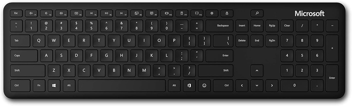 Microsoft QHG-00001 Bluetooth Desktop Matte Black Keyboard Mouse Combo