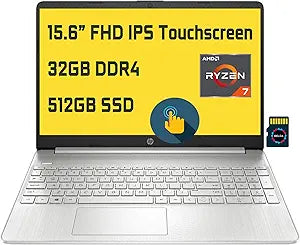 HP Laptop 15 Ryzen 7 FHD Touchscreen Business Laptop