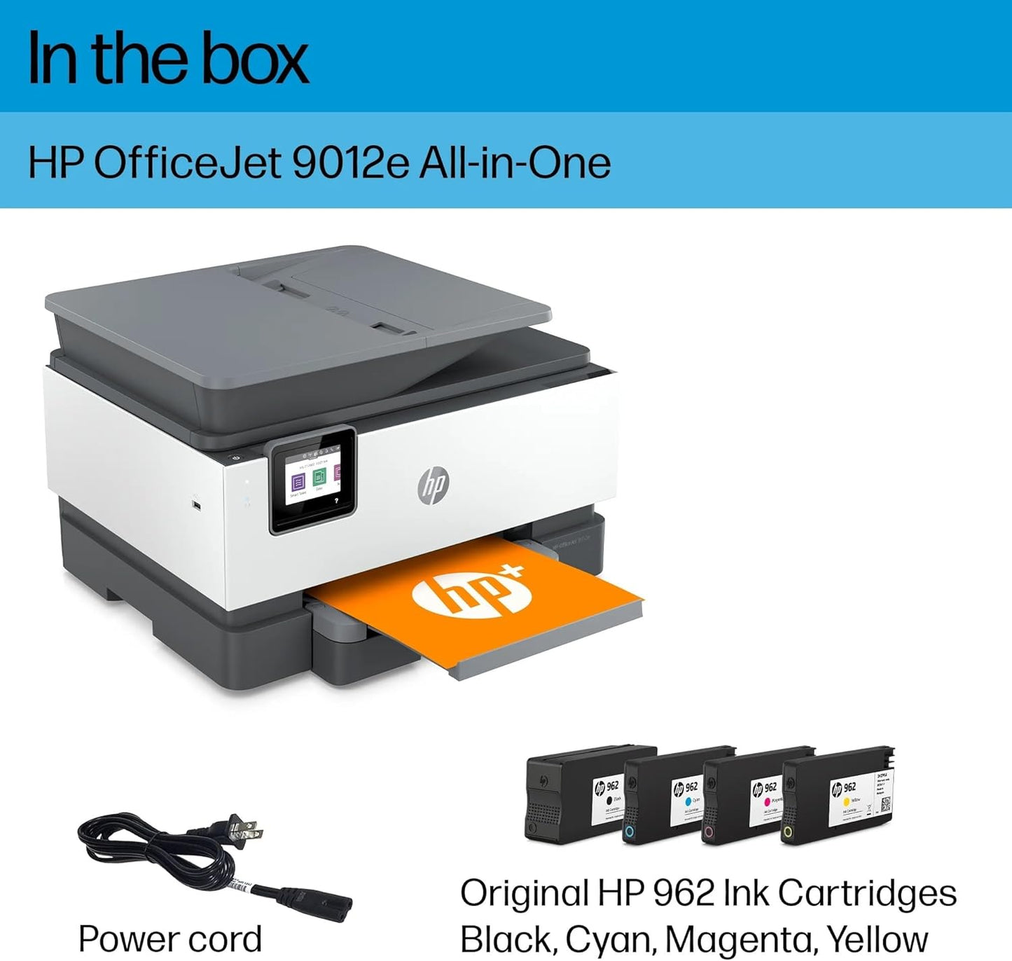HP OfficeJet 9012e Renewed All-in-One Printer: Ink Included