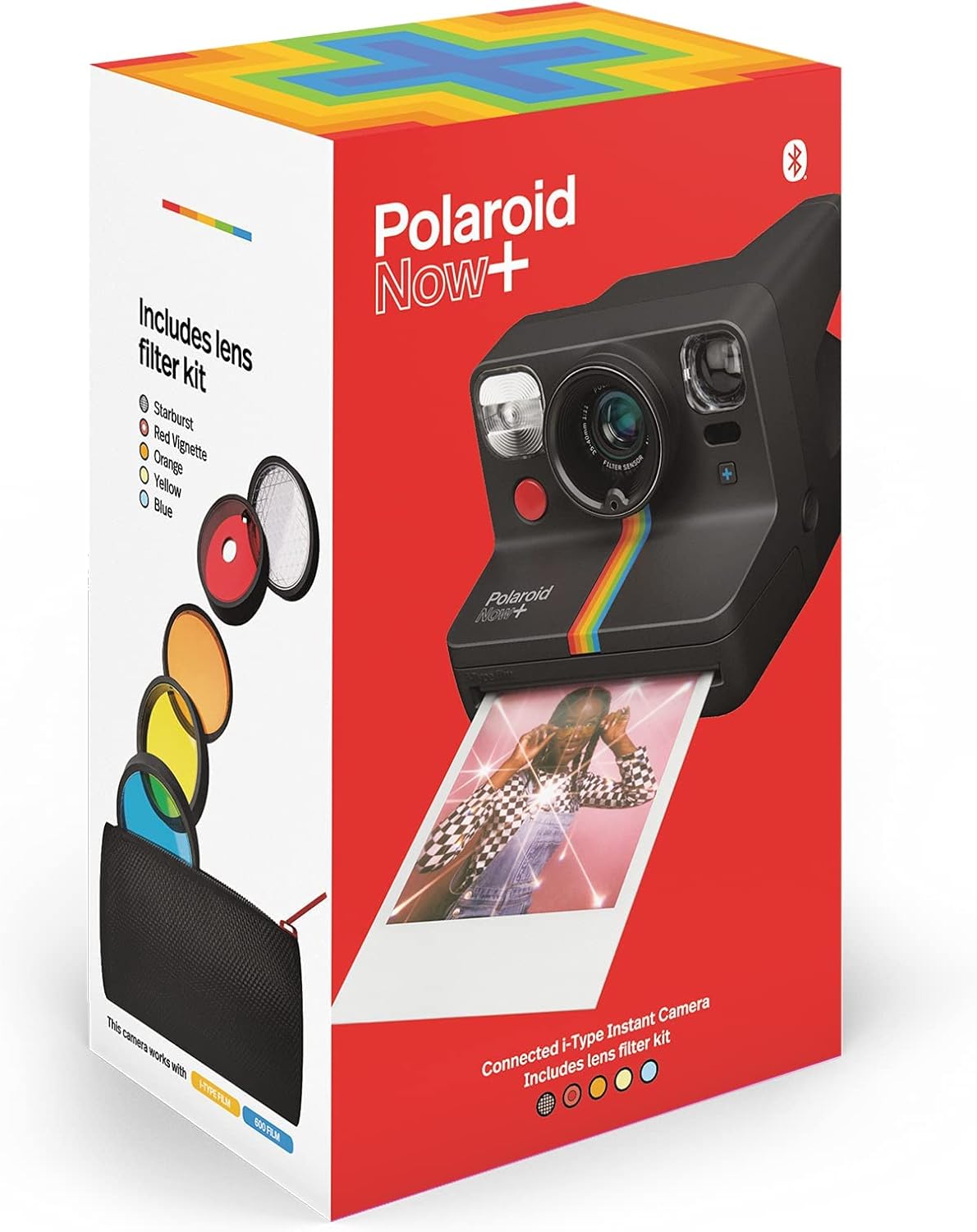 Polaroid Now+ Black (9061) Bluetooth Instant Camera (Renewed)