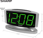 Sharp Digital Alarm Clock - LED, Swivel Base, Dimmer