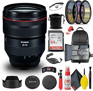 Canon 2965C002 RF 28-70mm f/2L USM Lens Bundle (Renewed)