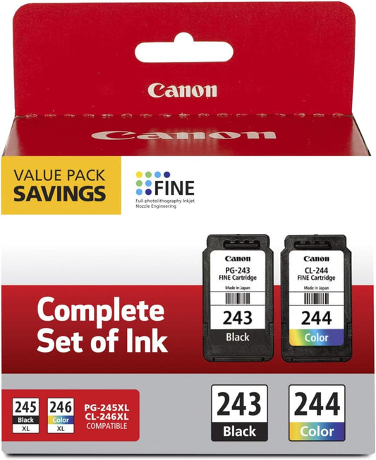 Canon 1287C006 PG-243/CL-244 Ink Value Pack 2-Cartridge