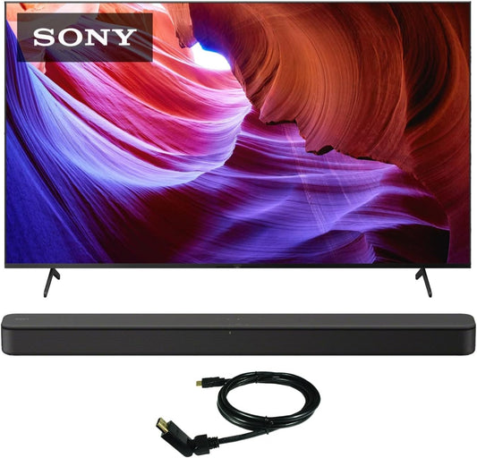 Sony KD85X85 85" 4K TV Bundle: Google TV, Soundbar