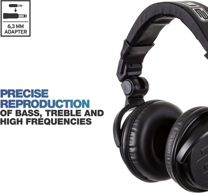 Reloop AMS-RH-2500 Professional DJ Headphones Black Closed