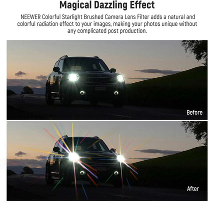 Neewer 77mm Colorful Starlight Brushed Camera Lens Filter