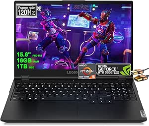 Lenovo Legion 5 15" Gaming Laptop Ryzen RTX 3050 Ti