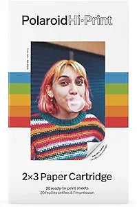 Polaroid 6089 Hi-Print 2x3 Paper Cartridge - 20 Sheets