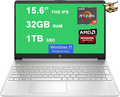 HP HP 15 Laptop Ryzen 7 4700U 32GB RAM 1TB SSD Touchscreen