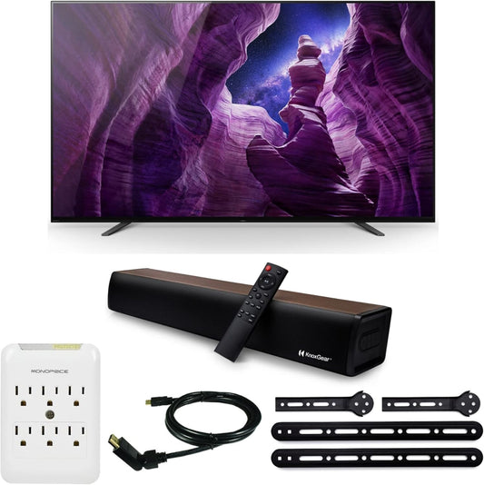 Sony XBR-55A8H - 55-Inch OLED 4K Smart TV - Soundbar Bundle