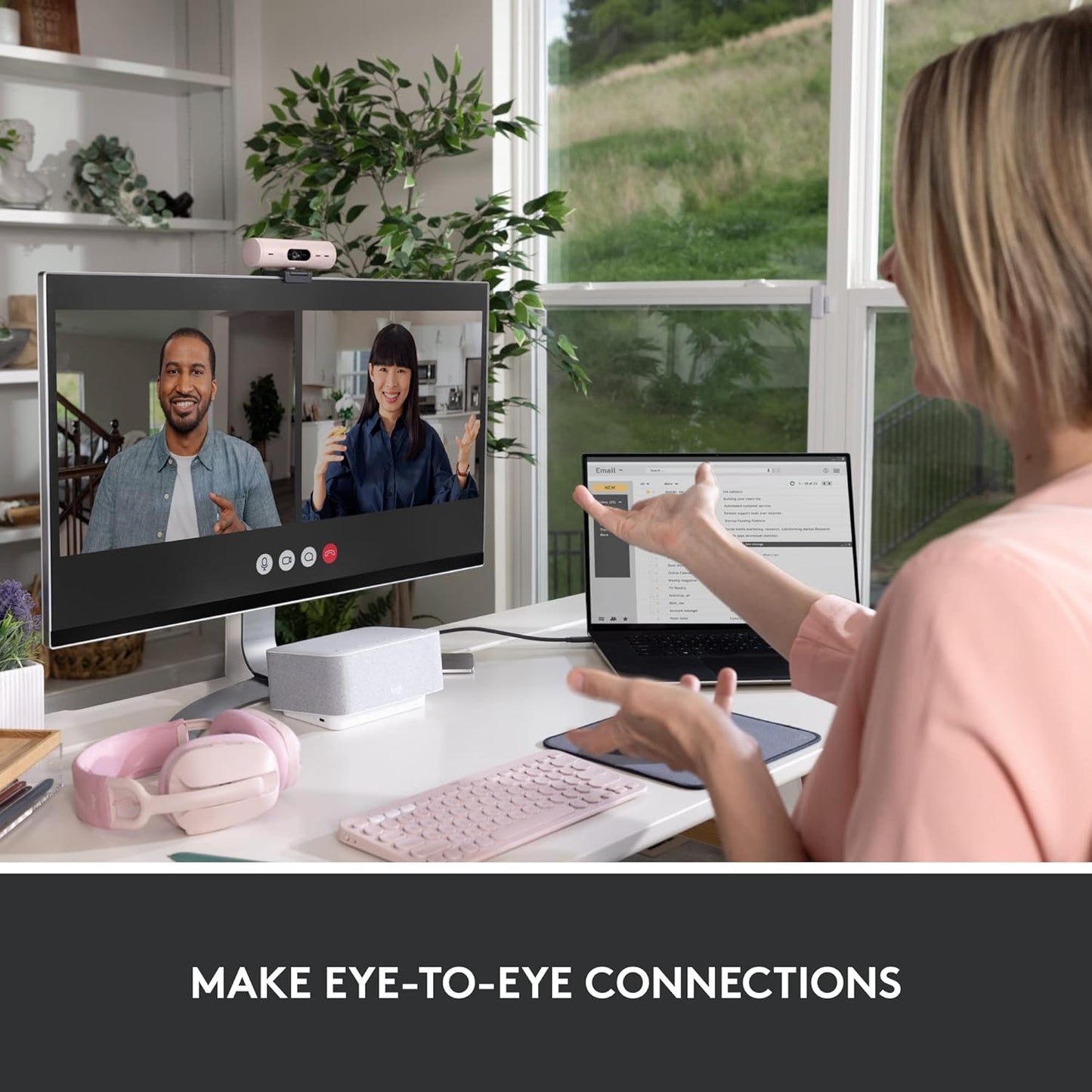 Logitech Brio 500 Full HD Webcam - Rose