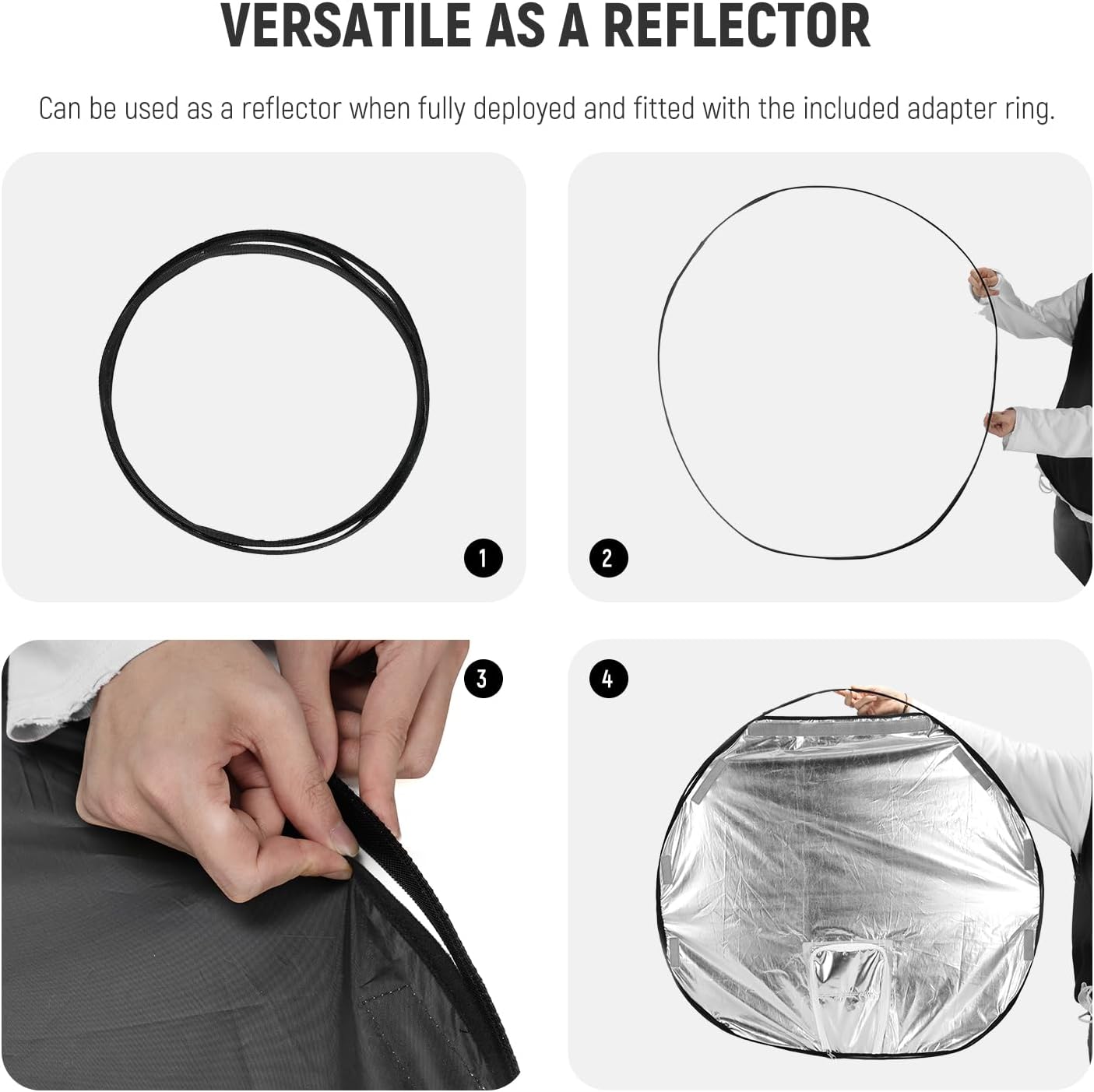 Neewer 10103311 2-in-1 Camera Rain Cover & Reflector - Large