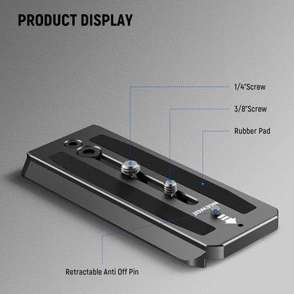 Neewer QR5 501PL Fluid Head Quick Release Plate