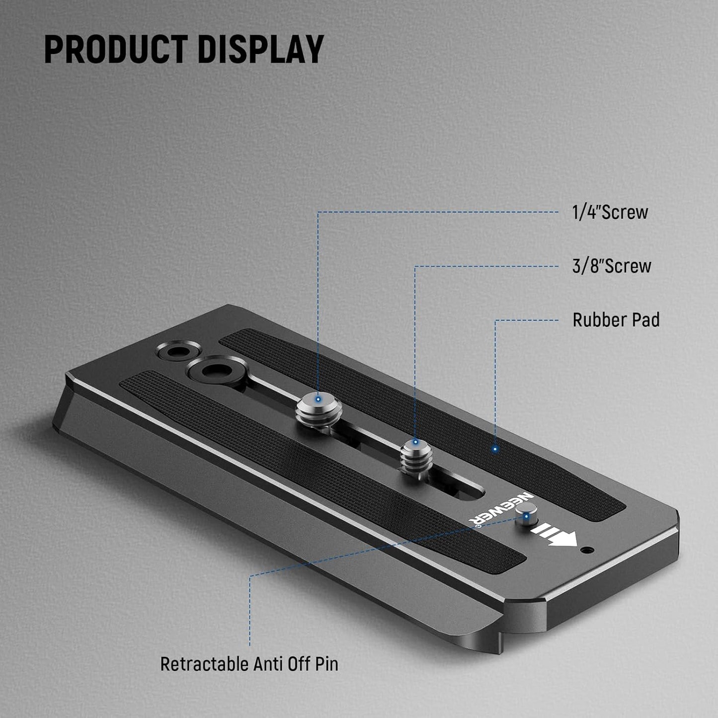 Neewer QR5 Quick Release Plate 2-Pack 501PL