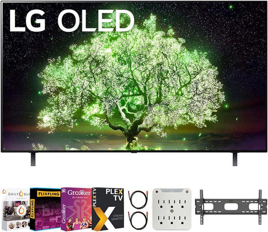 LG E6LGOLED48A1PUA 48" OLED 4K Smart TV Bundle