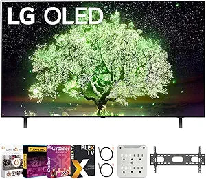 LG E6LGOLED55A1PUA 55" 4K HDR OLED Smart TV Bundle