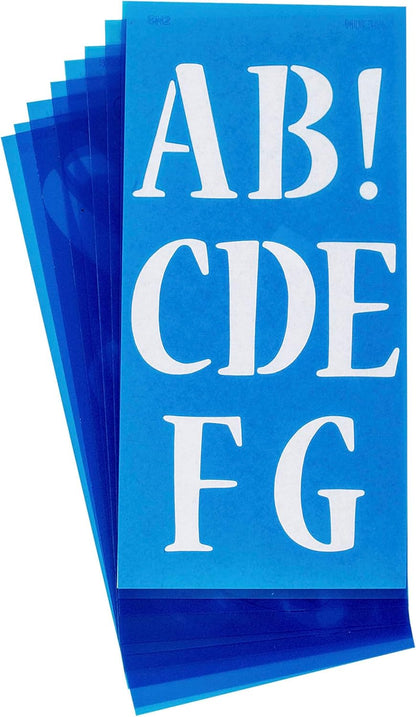 Westcott SN2/15837 LetterCraft Stencil Nueva Font 2-Inch