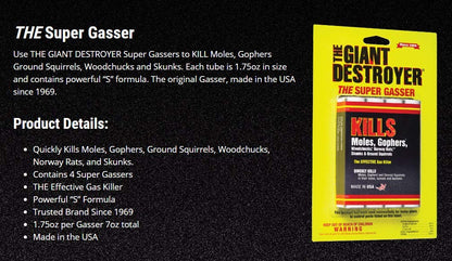 Atlas The Giant Destroyer Gas Killer - Mole & Gopher Control