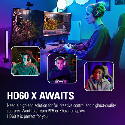 Elgato 10GBE9901 HD60 X - 4K30 Stream & Record Capture Card