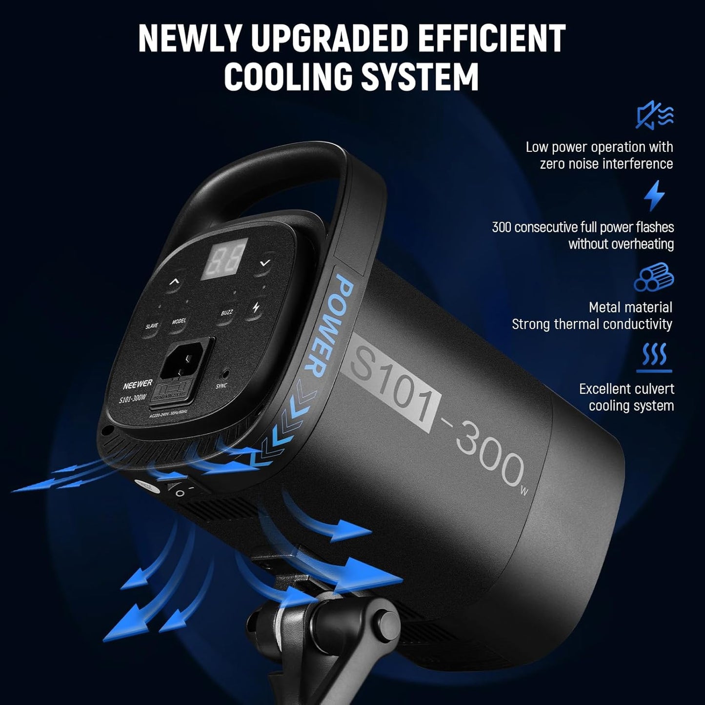 Neewer S101-300W Studio Strobe Flash Photography Light