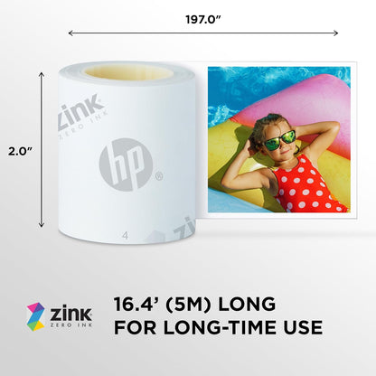 HP HPIZPANROLL Sprocket Panorama Zink Paper Roll - Sticky-Backed Photo Paper