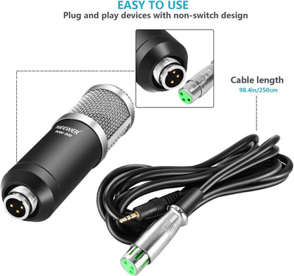 Neewer 40092174 Cardioid Studio Condenser Microphone Set