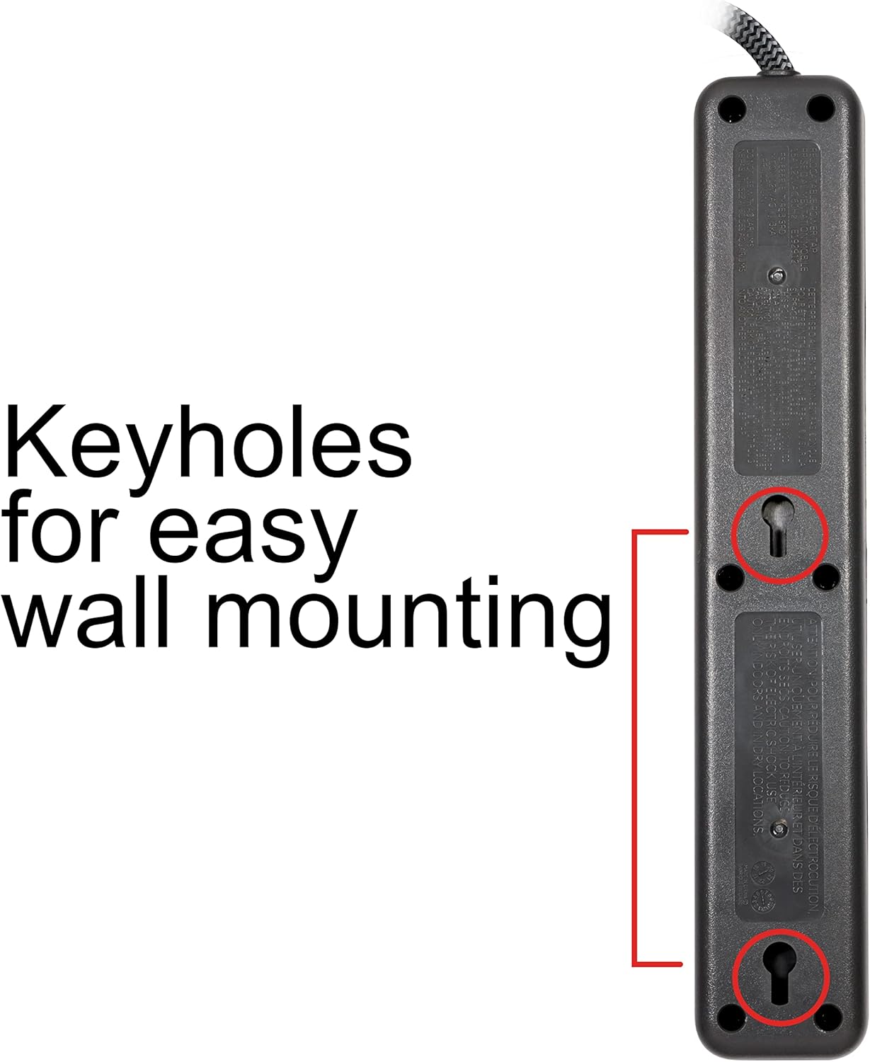 GE 62692 6-Outlet Surge Protector Power Strip