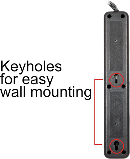 GE 62692 6-Outlet Surge Protector Power Strip