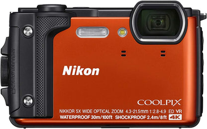 Nikon 26524 W300 Waterproof Underwater Digital Camera Orange