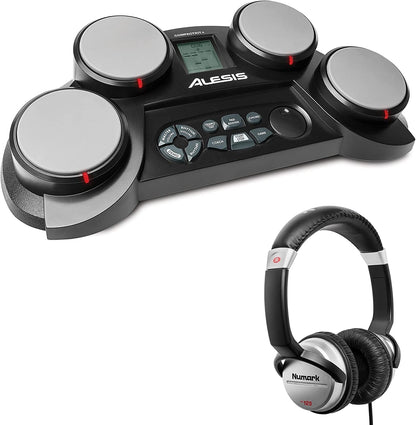 Alesis Compact Kit 4 Portable Electronic Drum Set Headphones