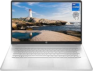 HP 17 i7 Touchscreen Laptop 16GB 512GB SSD Silver