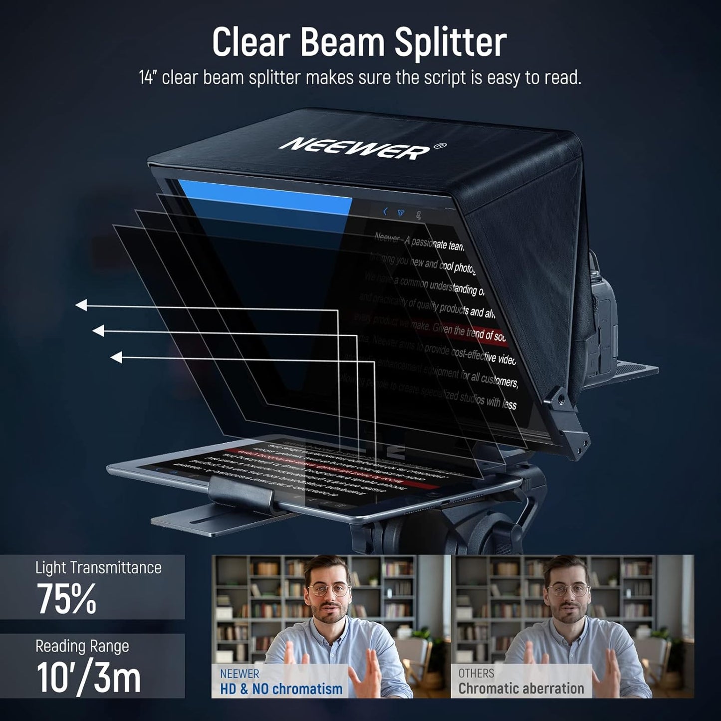 Neewer 10101983 X14 PRO Teleprompter with Remote