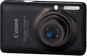 Canon SD940IS Black: 12.1MP Digital Camera, 4x Optical Zoom — main product image