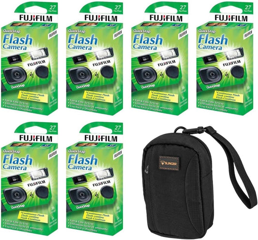 Fujifilm QuickSnap Flash 400 Disposable Camera 6-Pack
