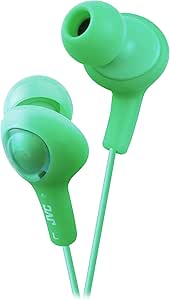 JVC HAFX5G Gumy Plus Green Earbuds — main product image