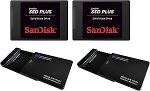 SanDisk 120GB SSD 2-Pack - SATA III with USB Enclosures