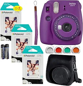 Fujifilm FJ16632934 Instax Mini 9 Instant Camera Bundle