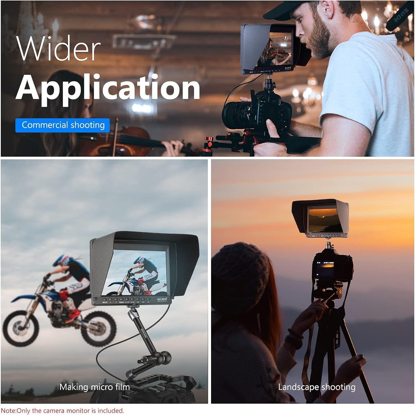 Neewer F100 7-Inch Camera Field Monitor Kit