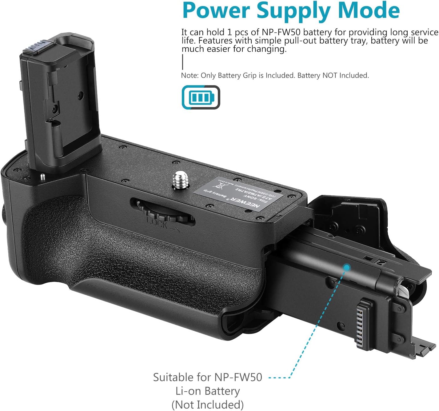 Neewer 10086790 Battery Grip for Sony A7 II A7R II