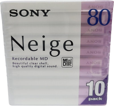 Sony 10MDW80NED 80-Minute MiniDisc 10-Pack